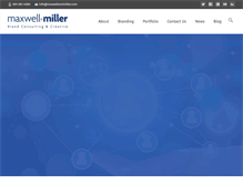 Tablet Screenshot of maxwellandmiller.com